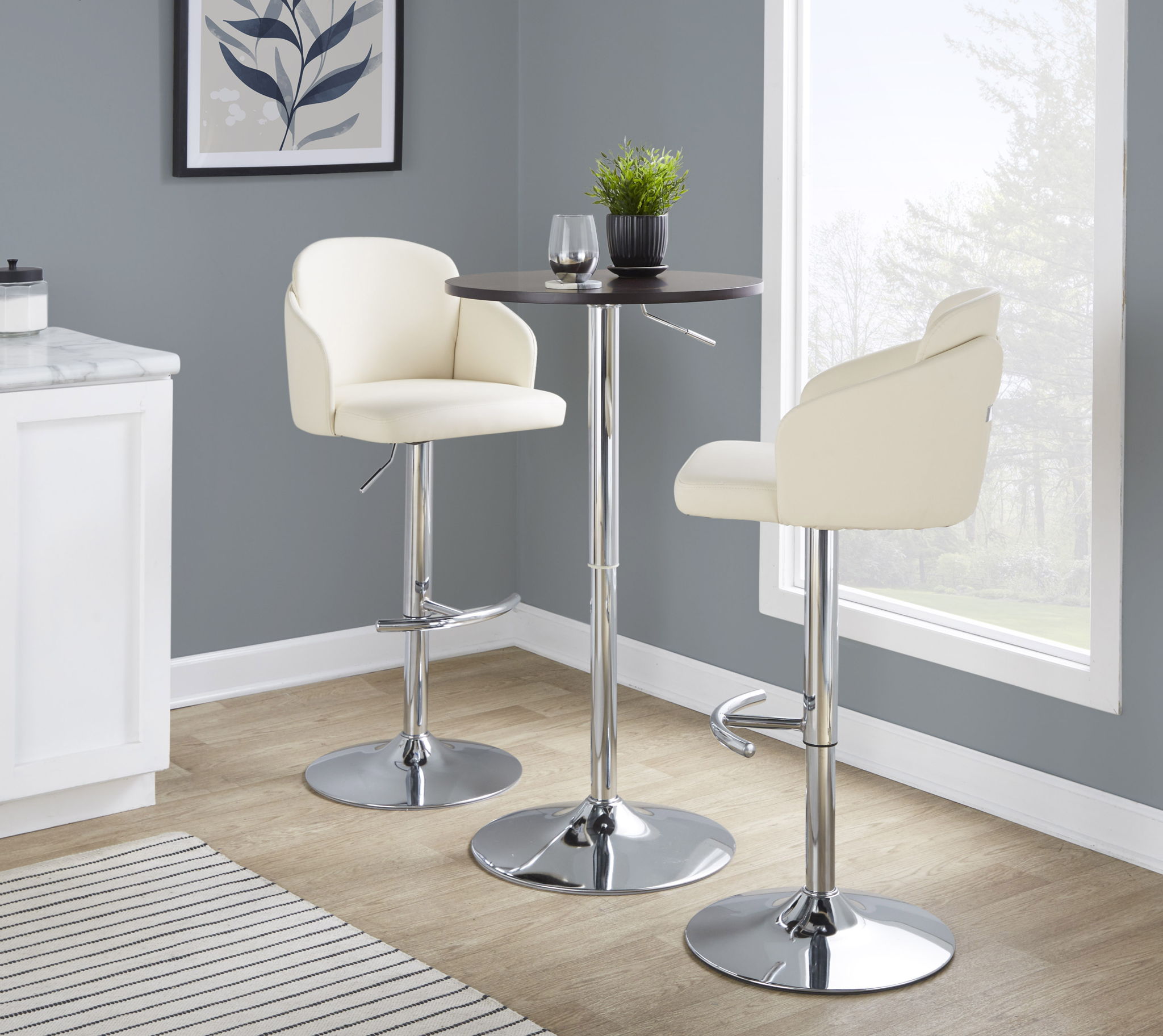Adjustable Contemporary Bar Table