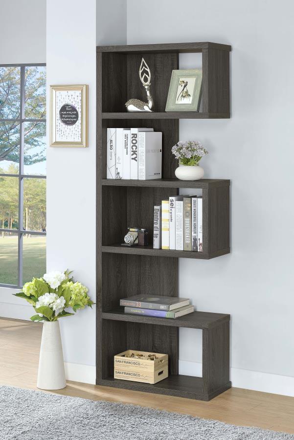 Coaster Fine Furniture Joey - 5-tier Alternating Boxes Design Bookcase | Meri Furniture