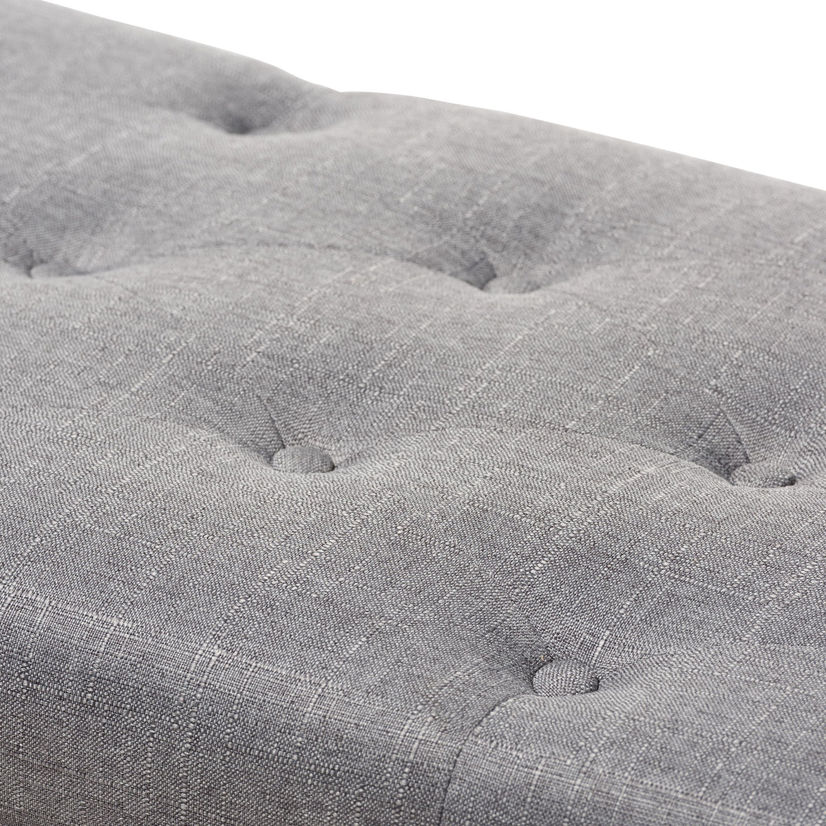 Michaela Modern and Contemporary Grey Fabric Upholstered Storage Ottoman