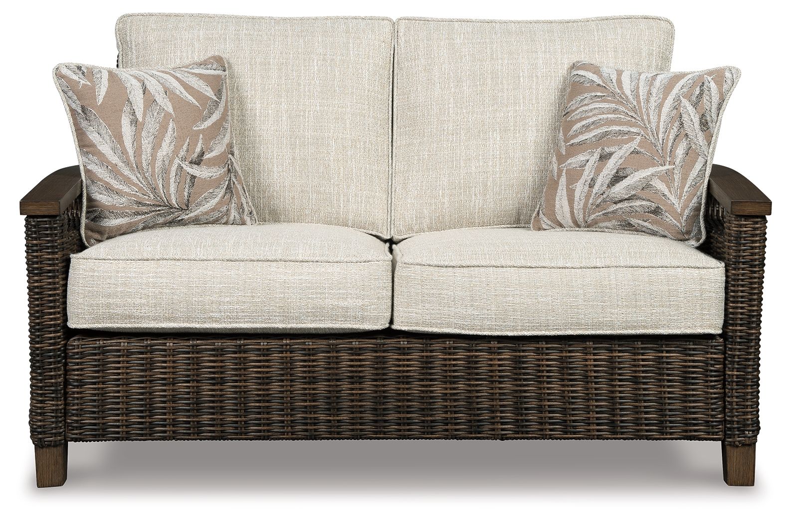 Ashley Furniture Paradise - Medium Brown - Loveseat W/Cushion | Meri Furniture