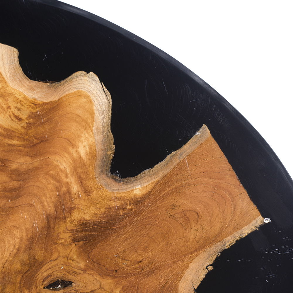 Side Table - Black / Brown