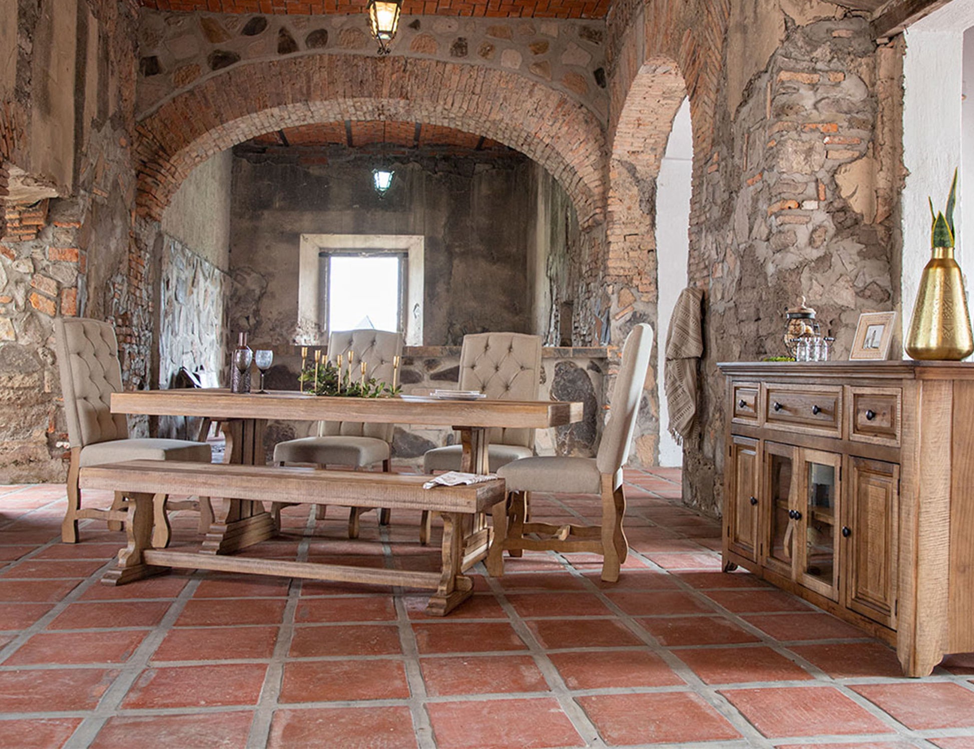International Furniture Direct Marquez - Bench | Meri Furniture