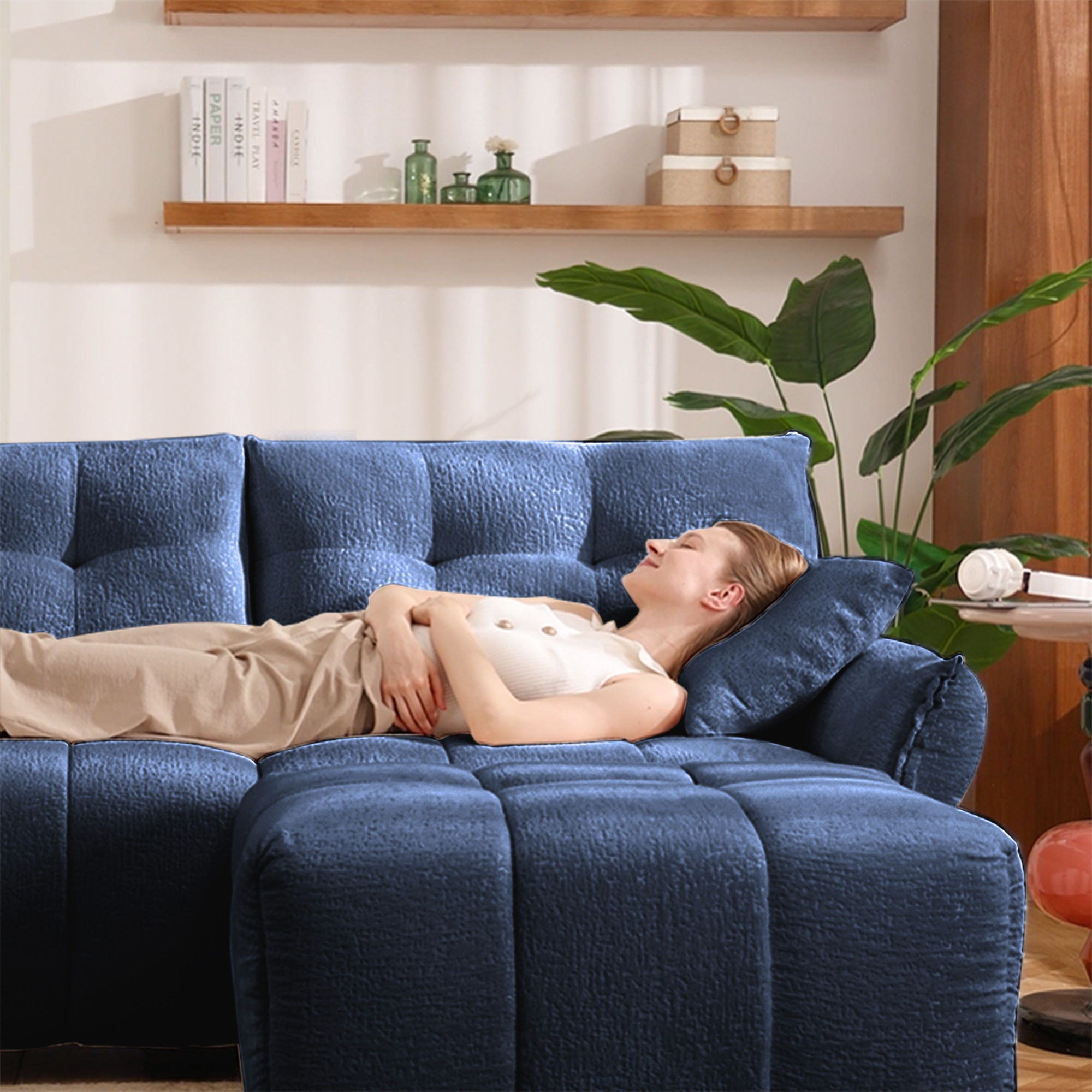 Modern Ergonomic Single Seater Sofa With High Resilience Cushions