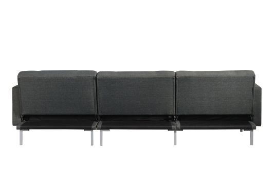 ACME Duzzy - Sectional Sofa - Dark Gray Fabric | Meri Furniture