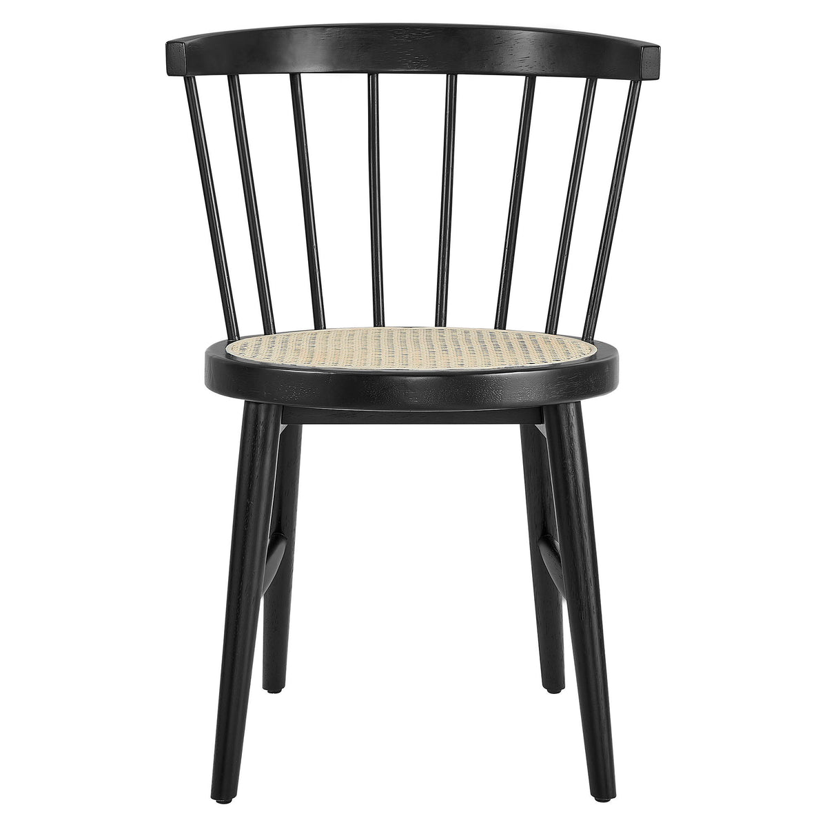 Lykke Curved Spindle Back Dining Chairs Set of 2 by Modway