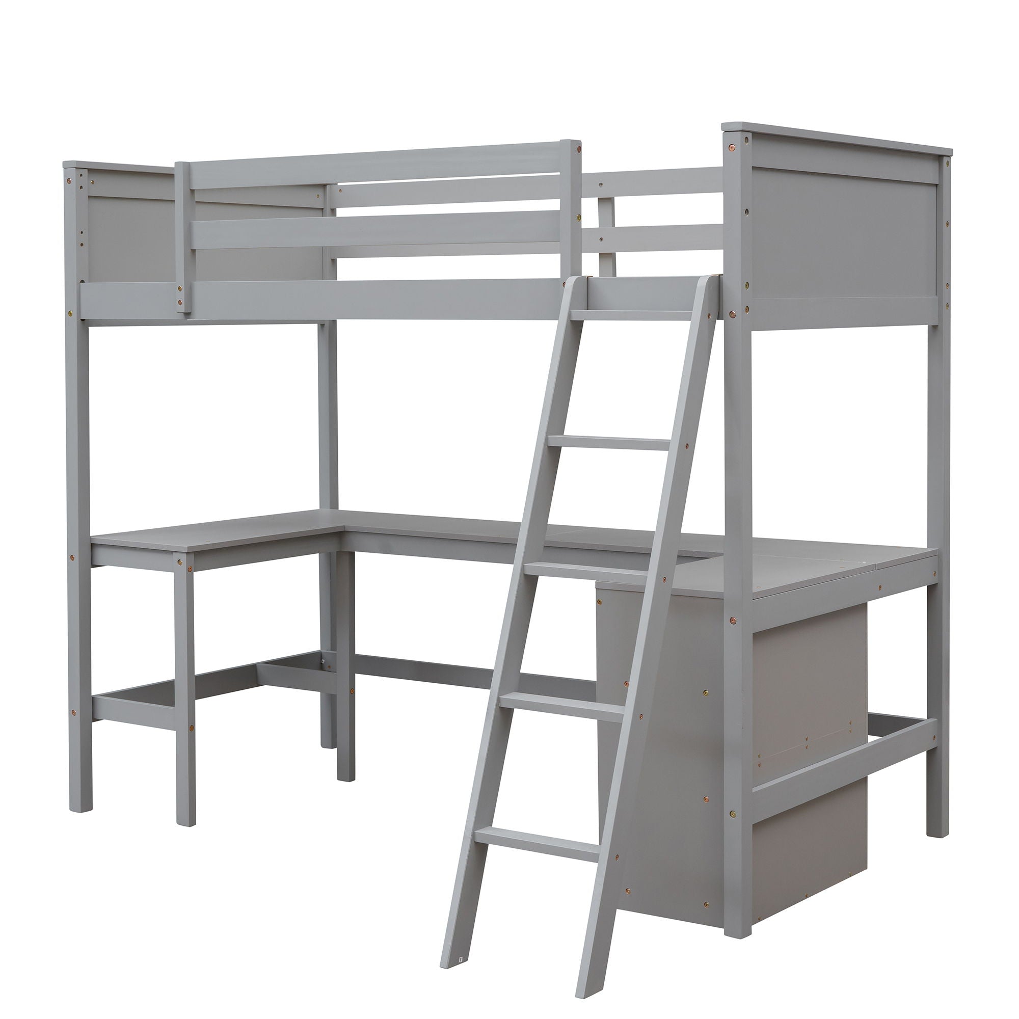 Loft Bed With Shelves With Desk