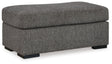 Signature Design by Ashley® Gardiner - Pewter - Ottoman | Meri Furniture