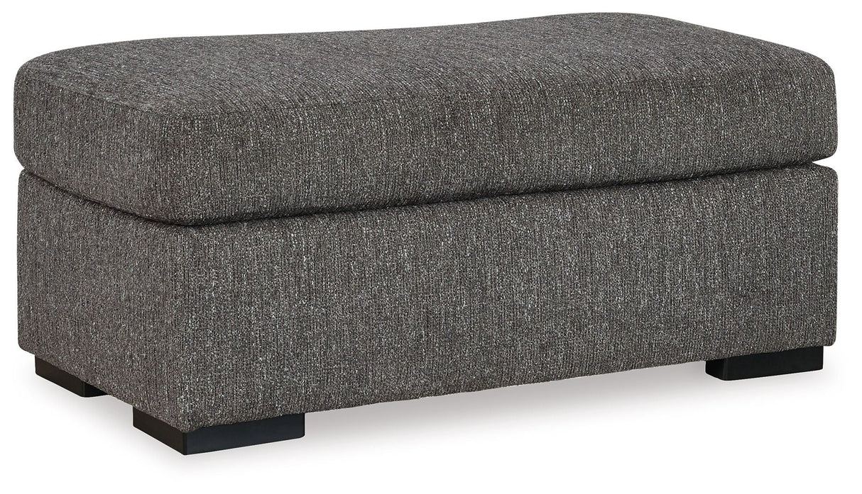 Signature Design by Ashley® Gardiner - Pewter - Ottoman | Meri Furniture