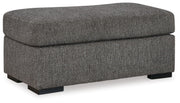 Signature Design by Ashley® Gardiner - Pewter - Ottoman | Meri Furniture