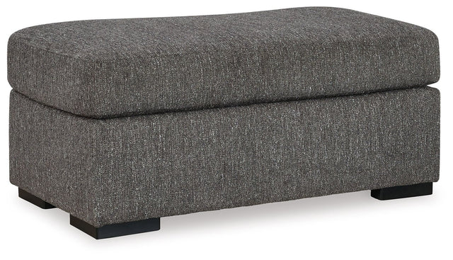 Signature Design by Ashley® Gardiner - Pewter - Ottoman | Meri Furniture