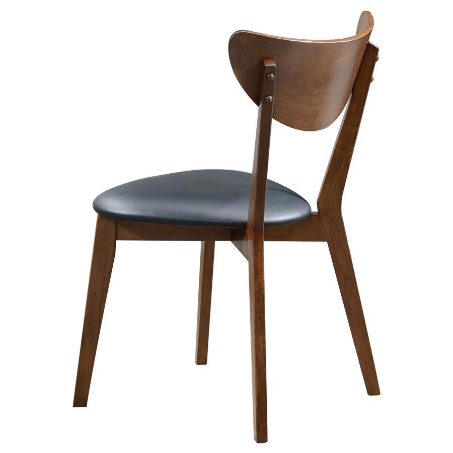 Coaster Fine Furniture Jedda - Wood Dining Side Chair (Set of 2) - Dark Walnut And Black | Meri Furniture