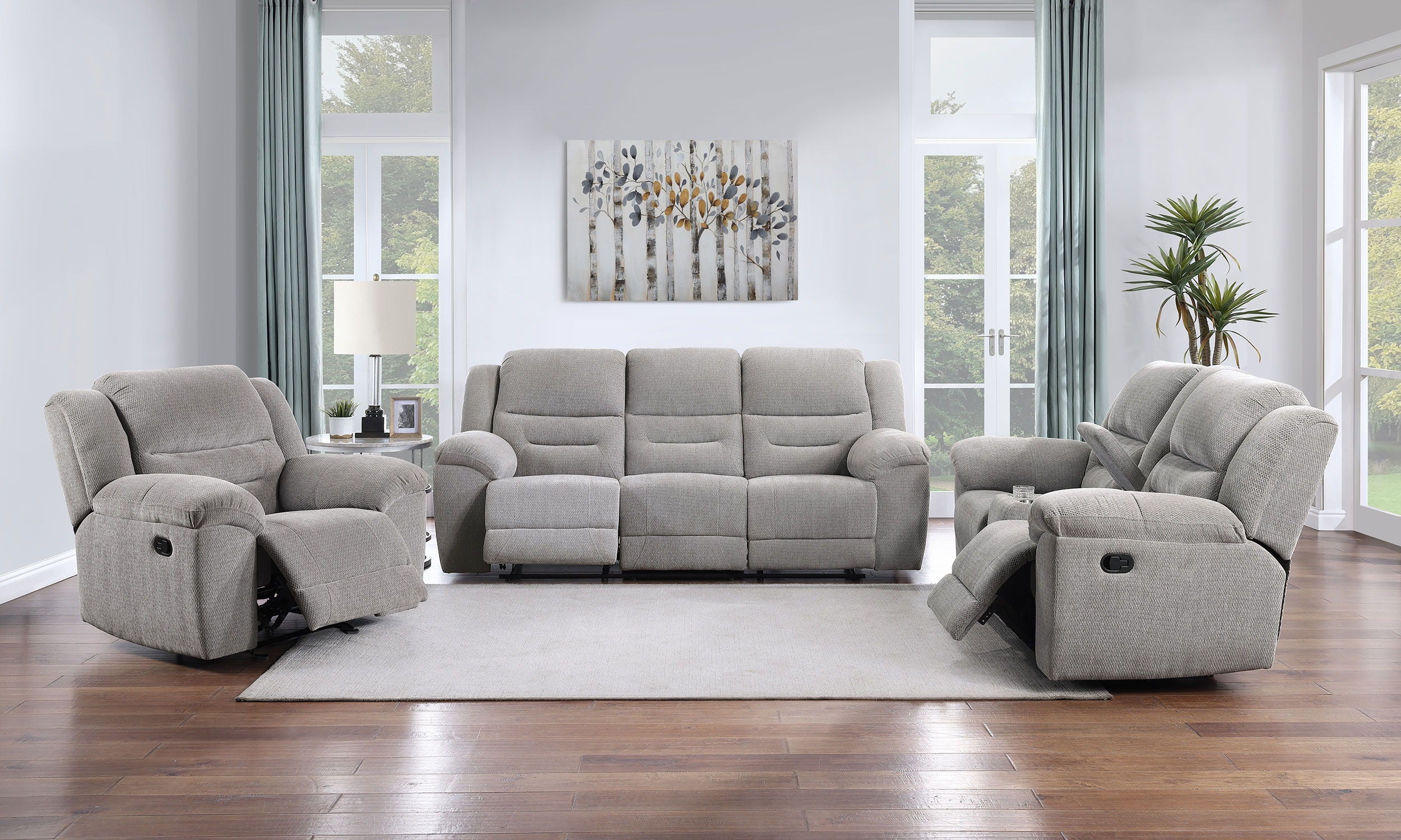 Coaster Fine Furniture Gilson - Chenille Upholstered Sofa Set | Meri Furniture