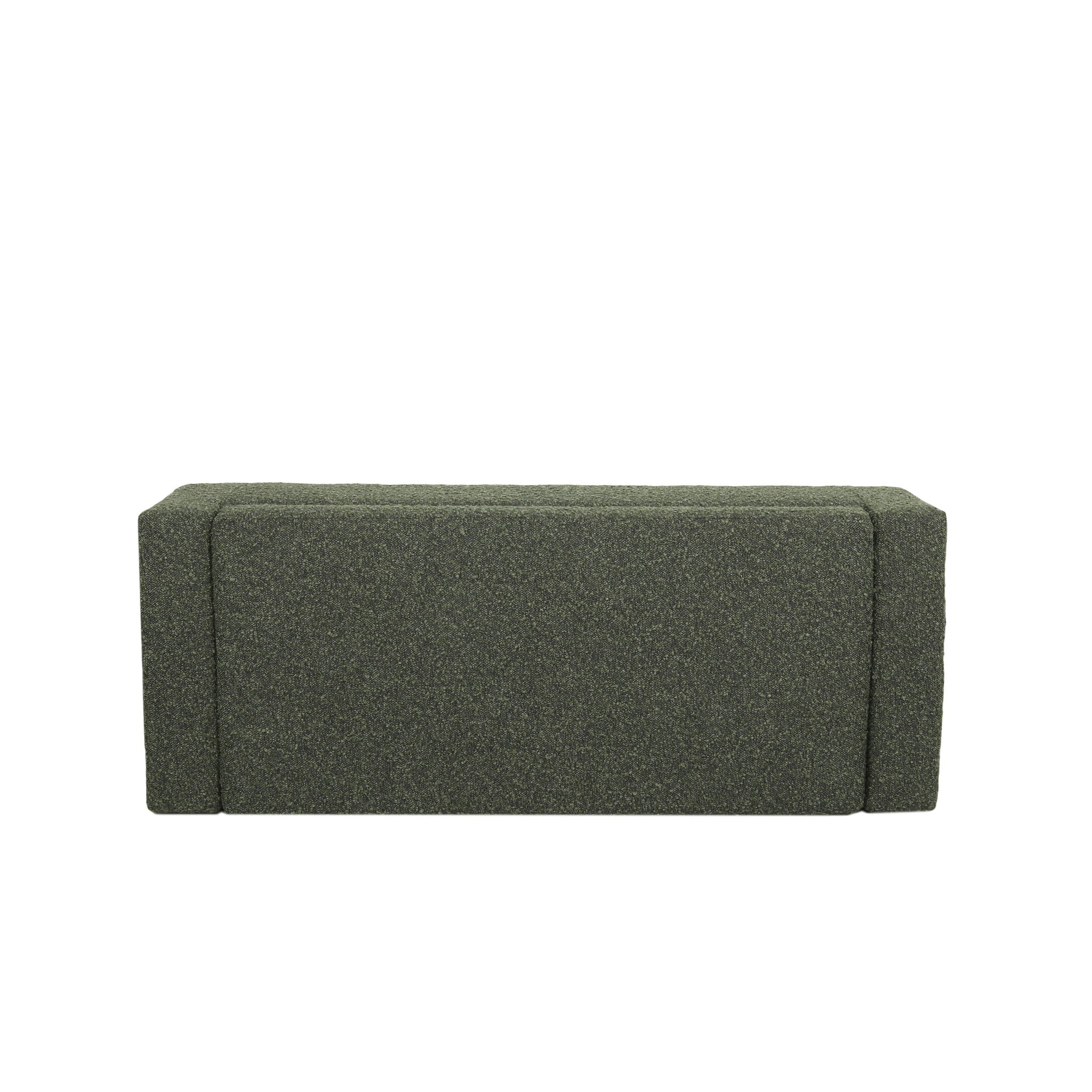 Textured Fabric Ottoman Bench With Hinged Lid