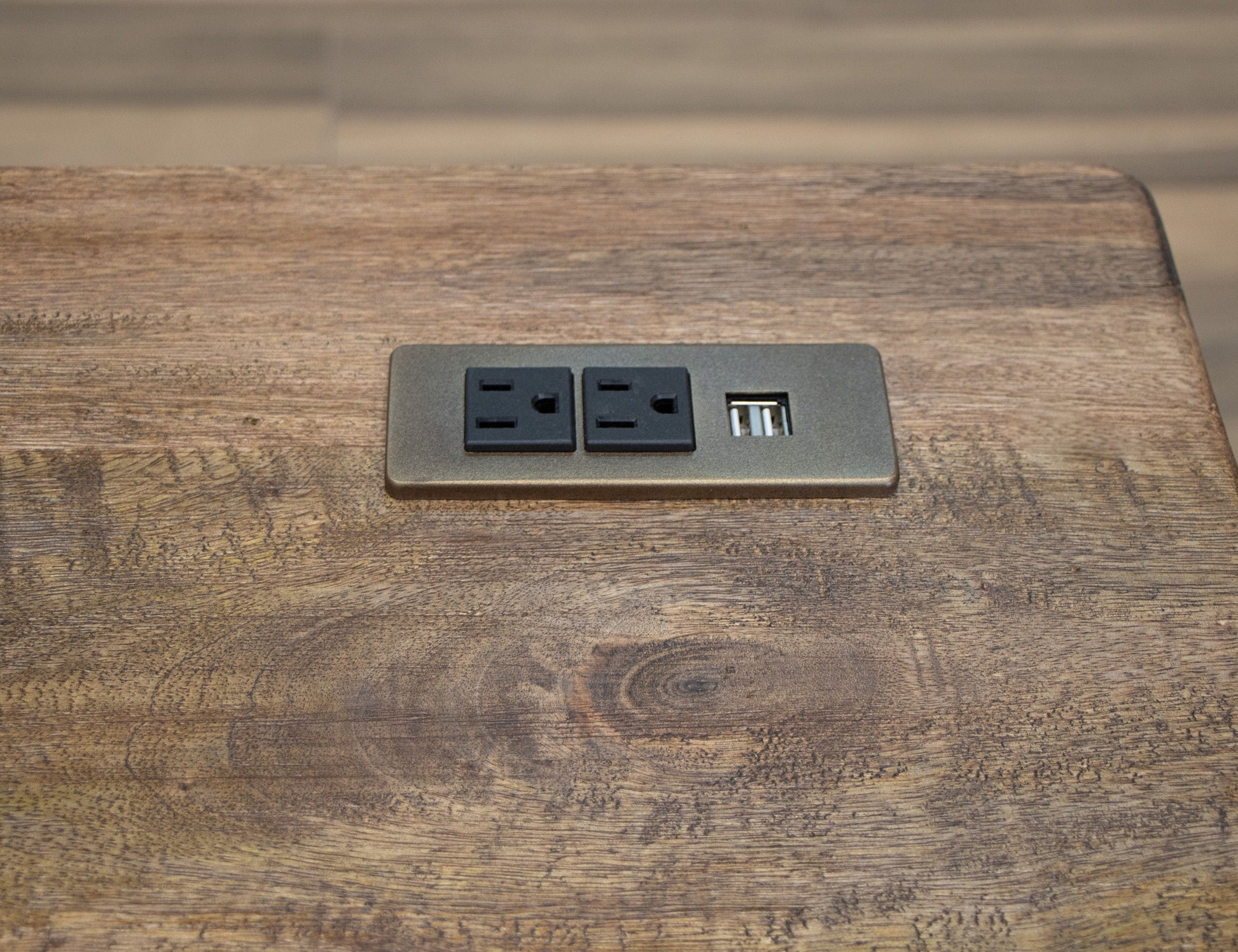 International Furniture Direct Olimpia - Desk - Towny Brown | Meri Furniture