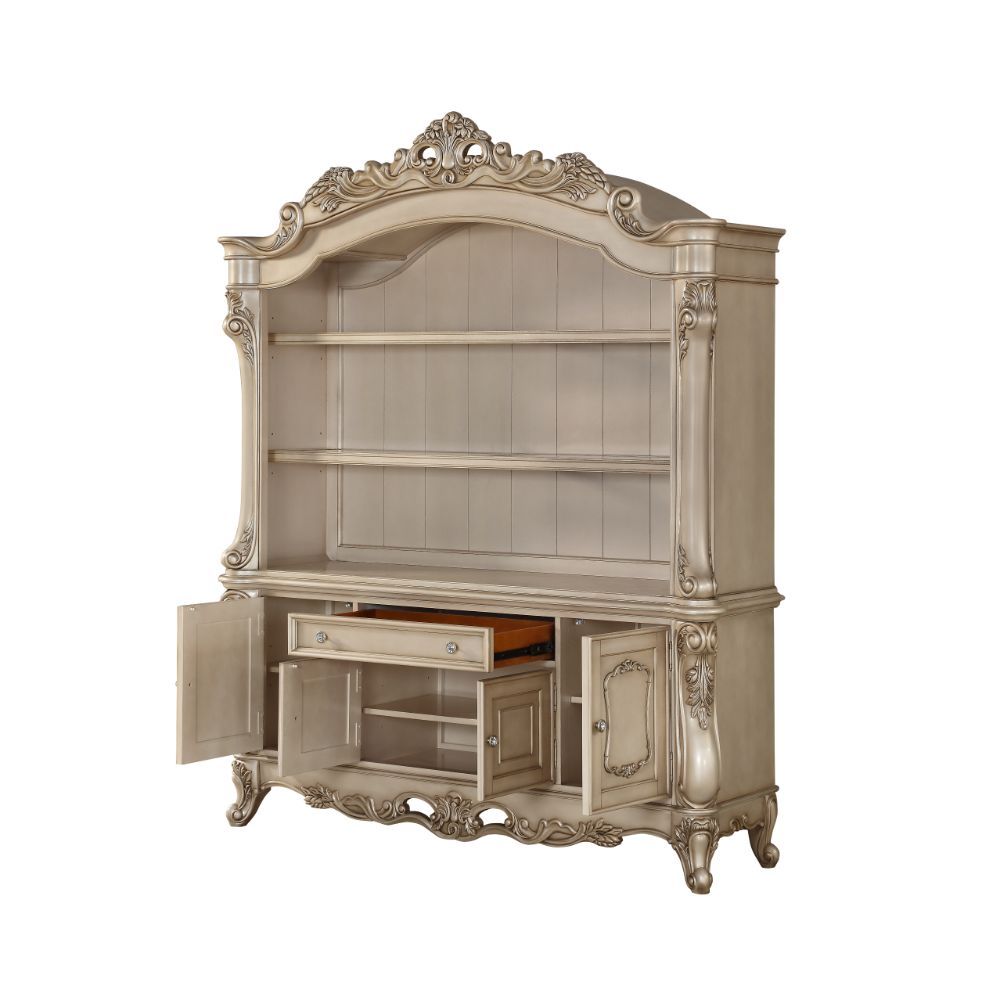 ACME Gorsedd - Bookshelf - Antique White | Meri Furniture