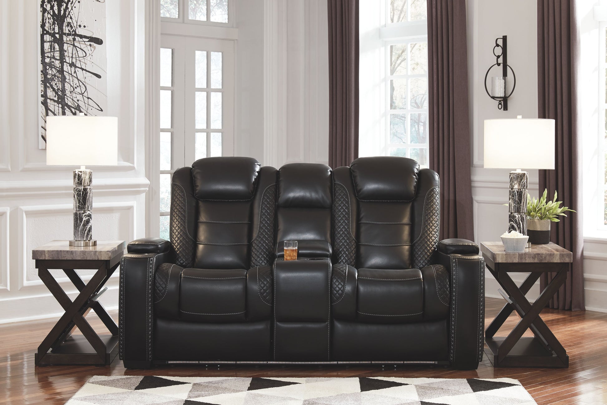 Signature Design by Ashley® Party Time - Power Reclining Loveseat | Meri Furniture