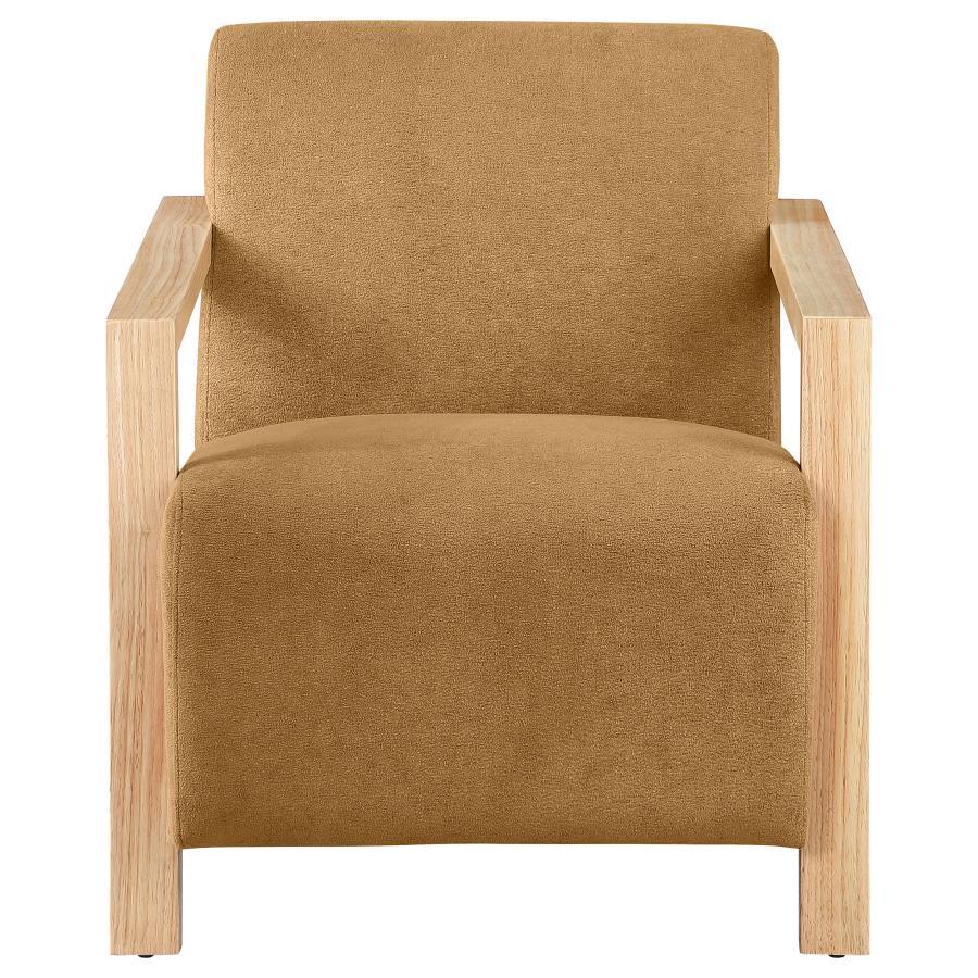 Coaster Fine Furniture Diego - Upholstered Accent Arm Chair With Wood Arms | Meri Furniture