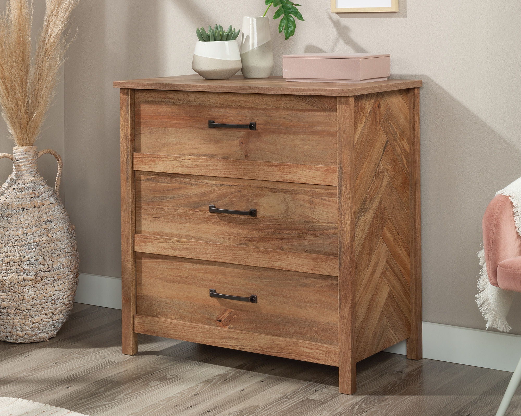 3-Drawer Bedroom Chest in Sindoori Mango