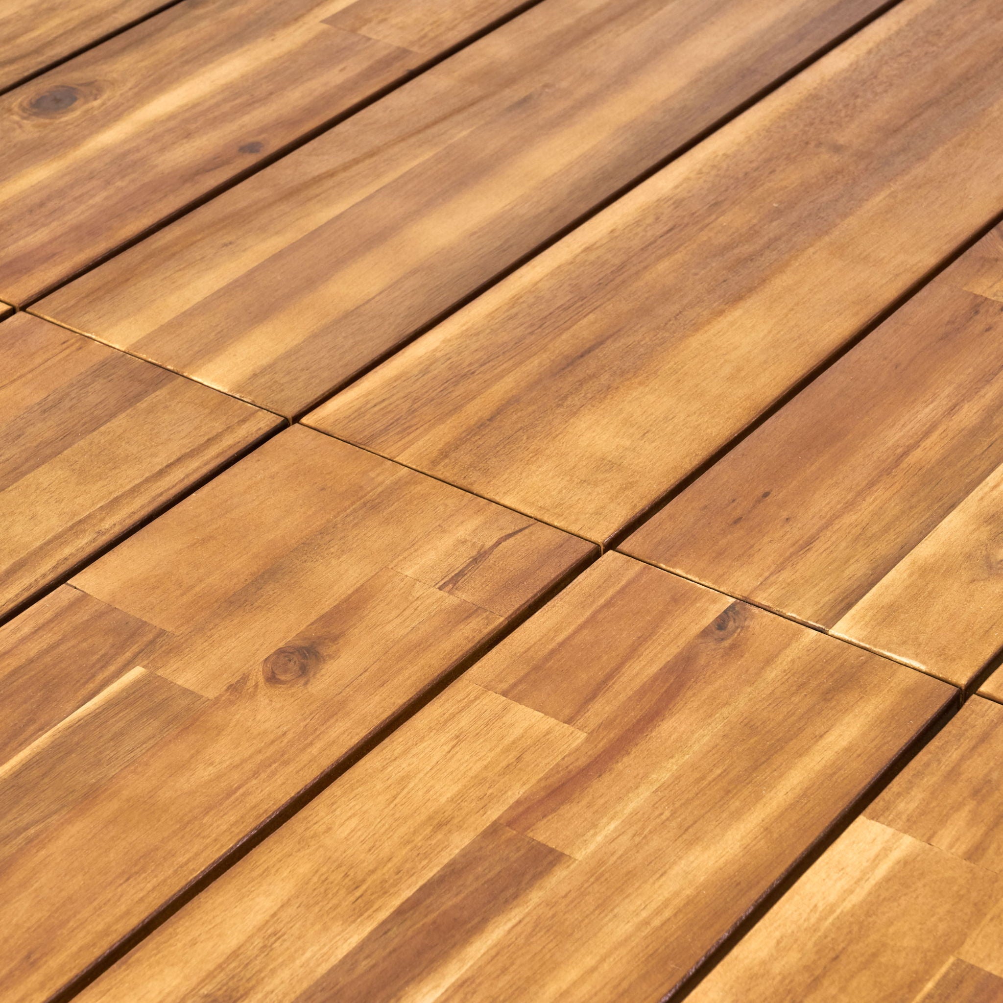 Rectangular Outdoor Dining Table Tabletop With Iron Legs - Black