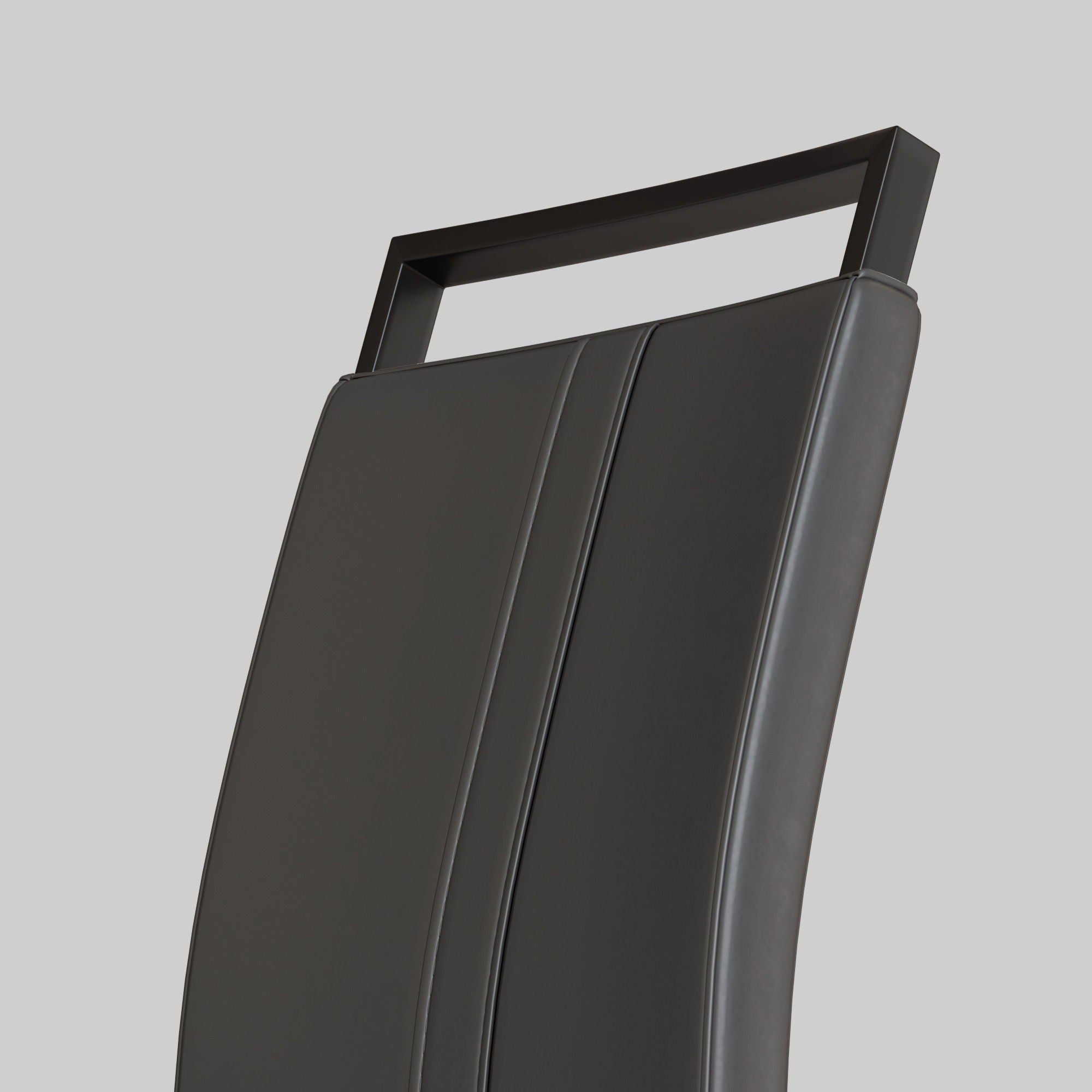 Modern Dining Chairs With High Back Upholstered Design Metal Legs