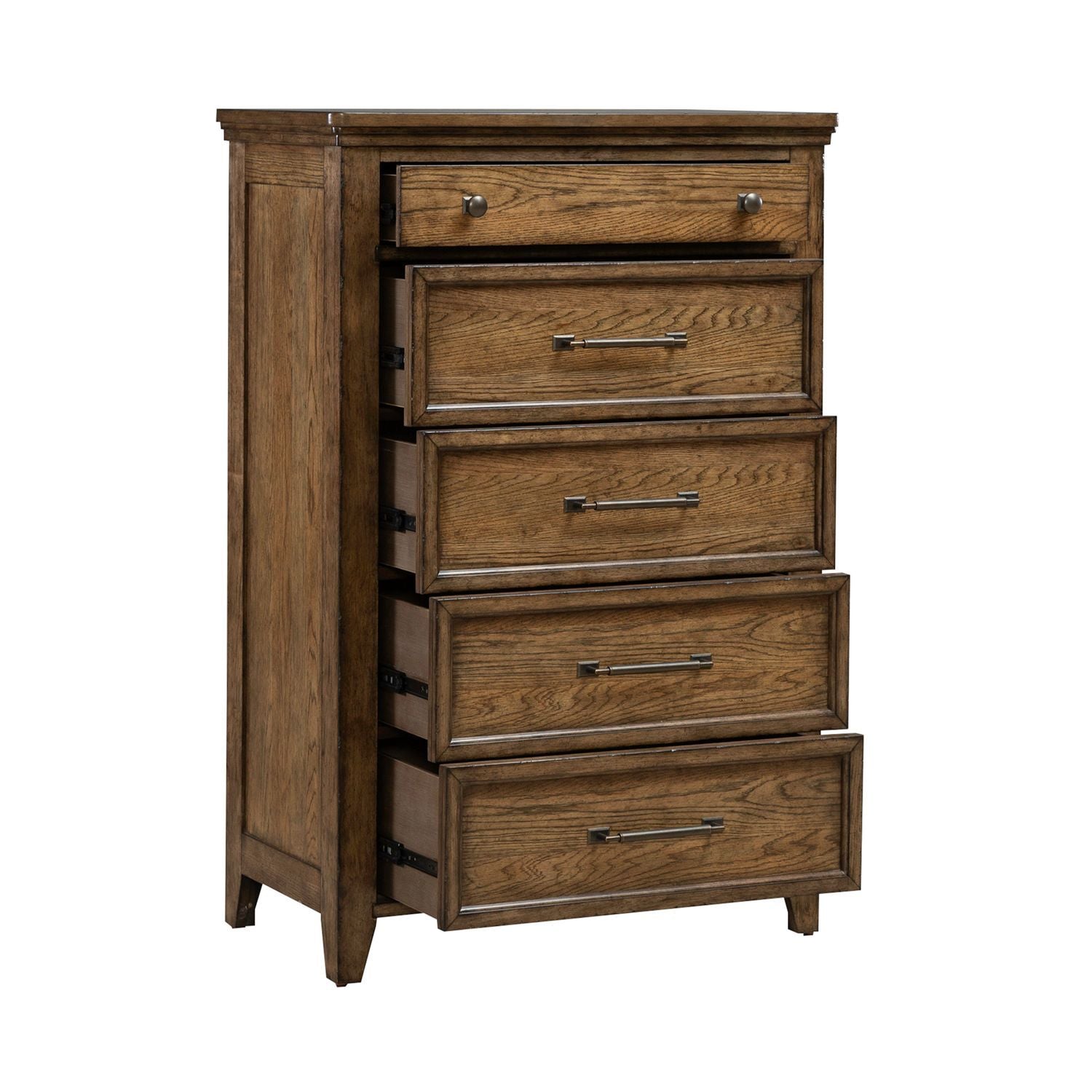 Carolina Park - 5 Drawer Chest - Brown