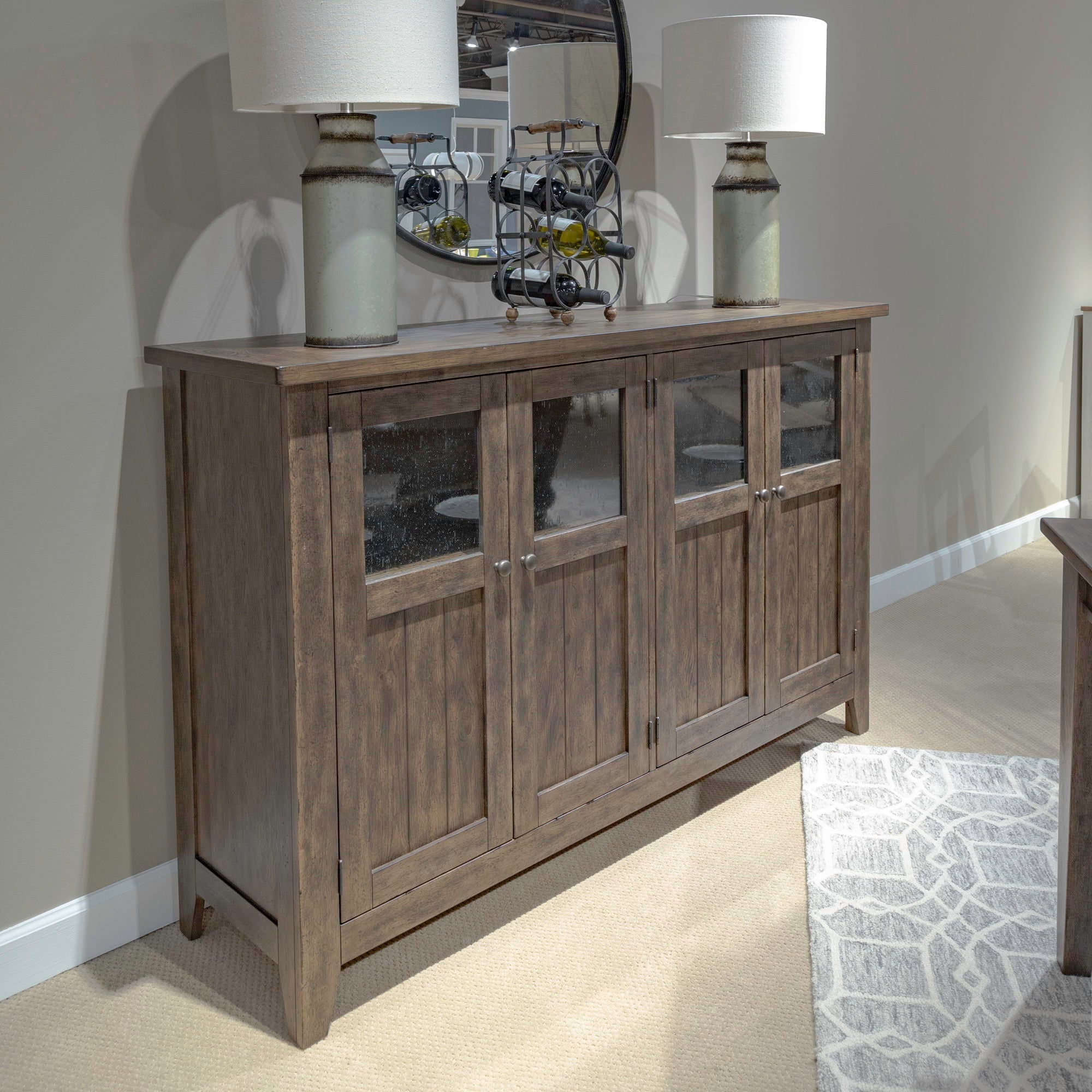 Liberty Furniture Midland Falls - Buffet - Dark Brown | Meri Furniture