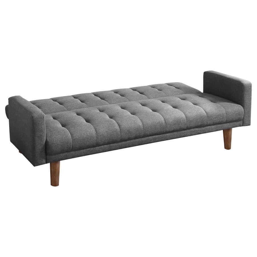 Coaster Fine Furniture Sommer - Upholstered Tufted Convertible Sofa Bed - Gray | Meri Furniture
