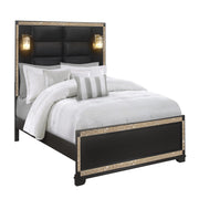 Lively - Bedroom Set With Glitter Detail And Padded Headboard
