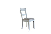 House Marchese - Side Chair Set of 2) - Two Tone Gray Fabric & Pearl Gray