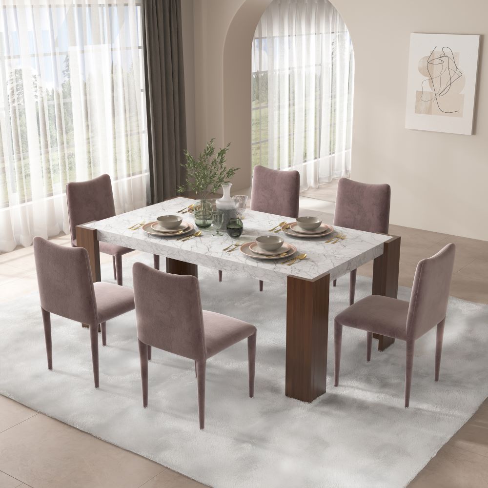 ACME Hettie - Side Chair (Set of 2) - Light Brown | Meri Furniture