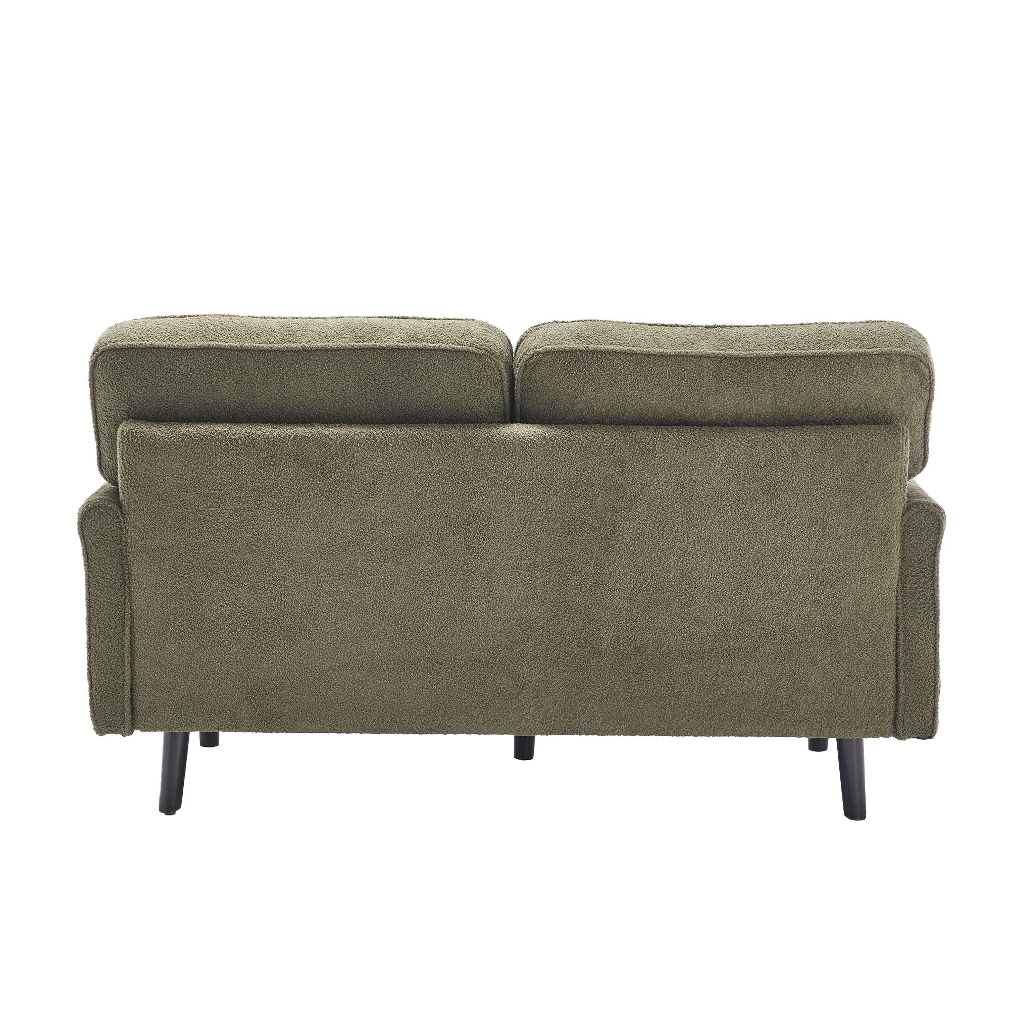 Mid Century Modern Loveseat Sofa With USB Ports, Removable Pillow Cover