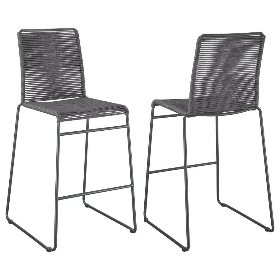 Coaster Fine Furniture Jerome - Woven Rope Metal Chair (Set of 2) | Meri Furniture