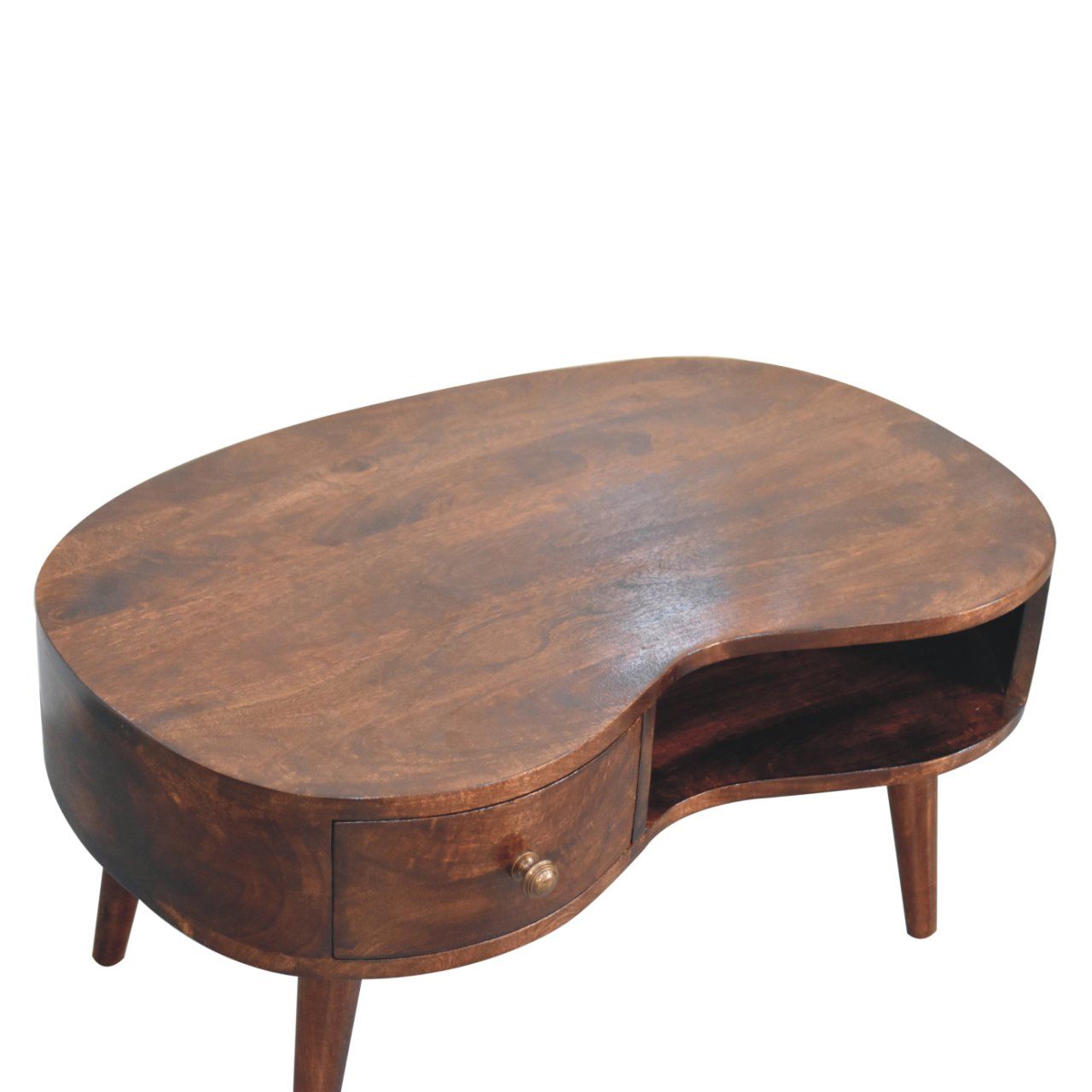 Wave Coffee Table With 1 Drawer