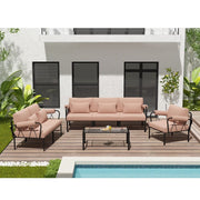 ACME Rajni - Patio-Arm Chair - Oak & Antique White Finish | Meri Furniture