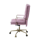 Tinzud - Office Chair - Pink Top Grain Leather