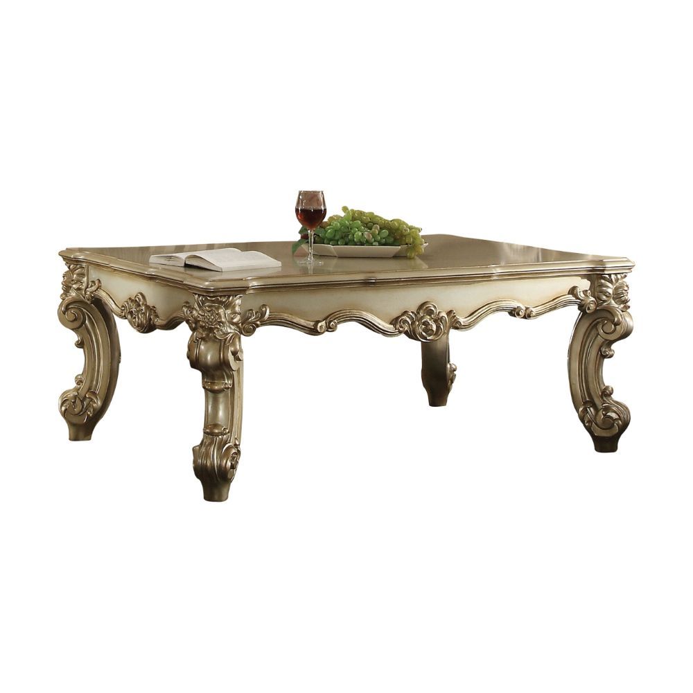 KD, Rectangular Table w/Scrolled Leg (No Shelf/No Drw).