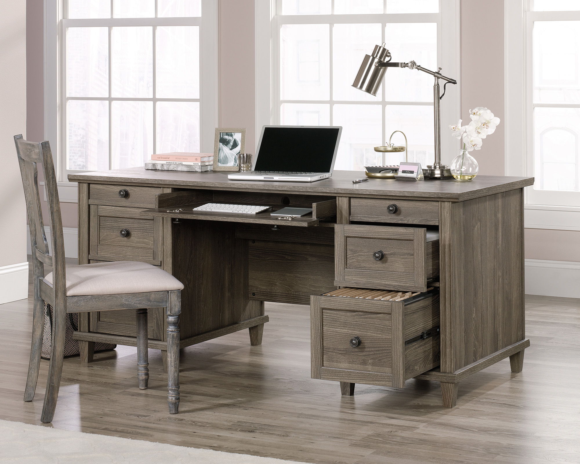 Hammond Executive Desk Emery Oak