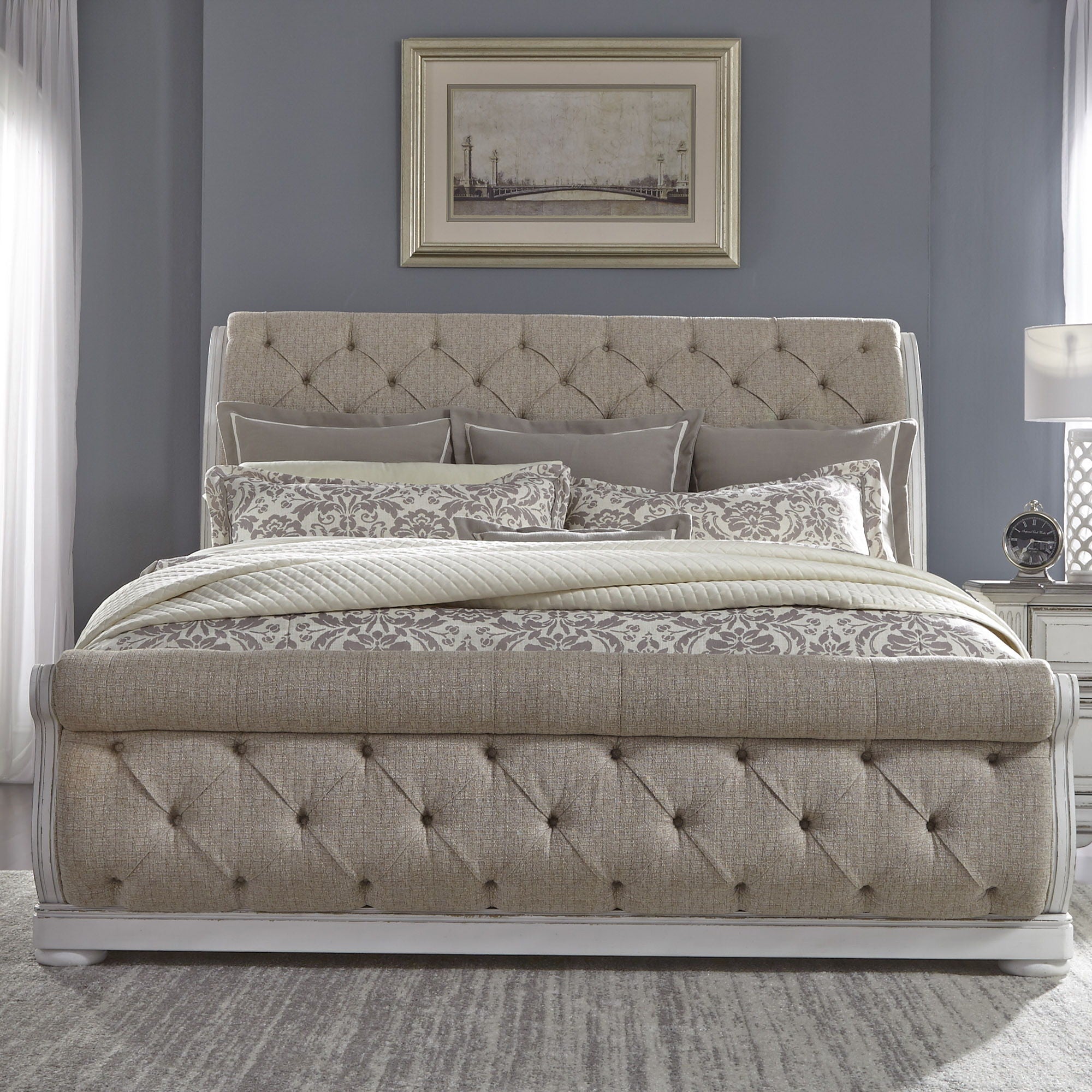 Liberty Furniture Abbey Park - Sleigh Bed | Meri Furniture