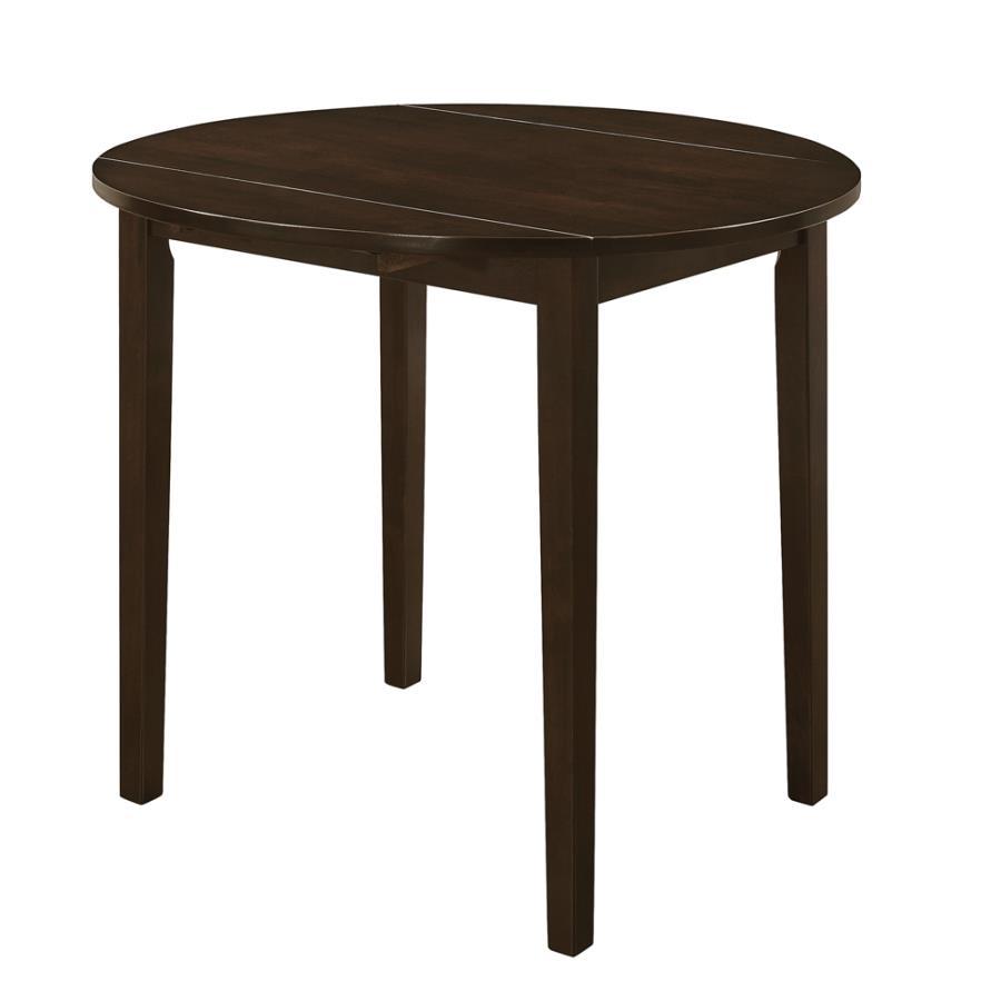 Coaster Fine Furniture Bucknell - 3 Piece Round Drop Leaf Dining Table Set | Meri Furniture