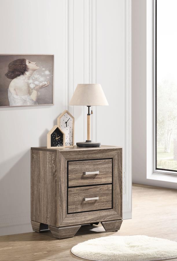 Coaster Fine Furniture Kauffman - 2-Drawer Nightstand | Meri Furniture
