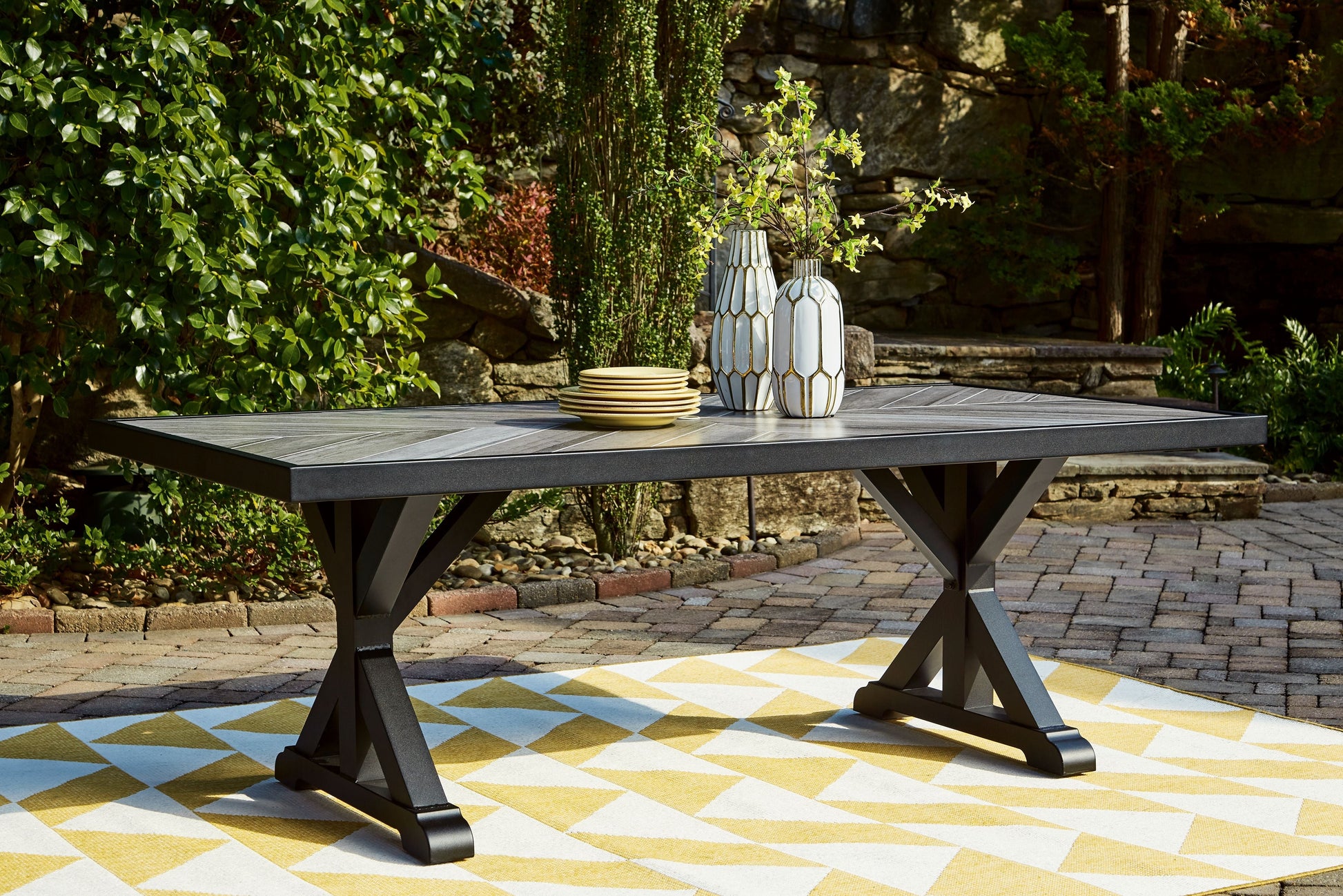 Signature Design by Ashley® Beachcroft - Outdoor Dining Set | Meri Furniture