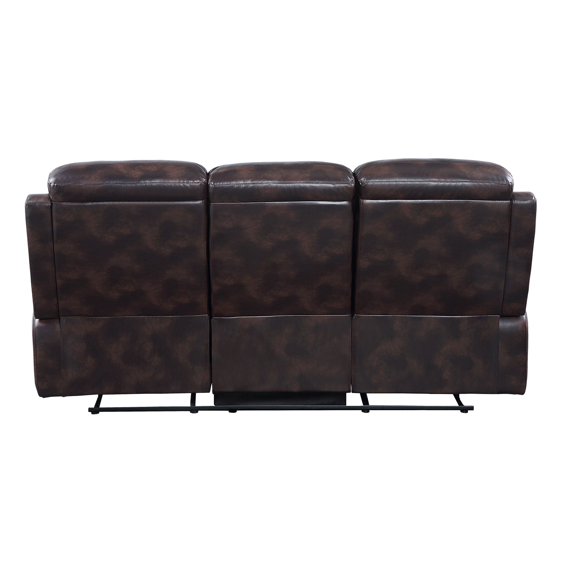 ACME Perfiel - Sofa - 2 Tone Dark Brown Top Grain Leather | Meri Furniture