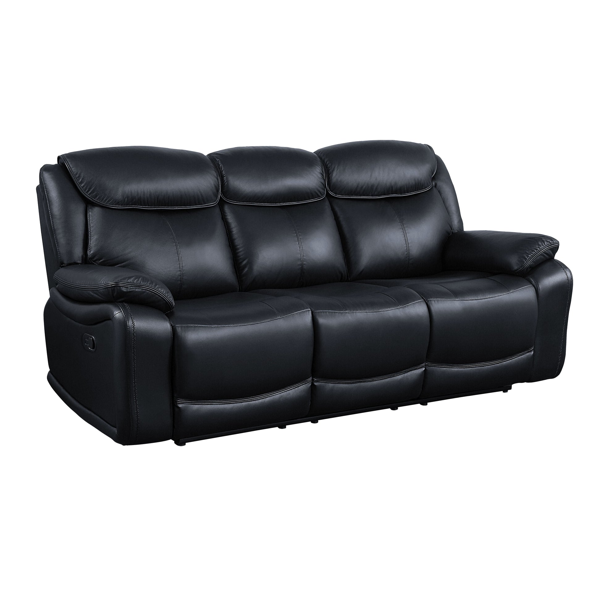 ACME Ralorel - Sofa - Black Top Grain Leather | Meri Furniture