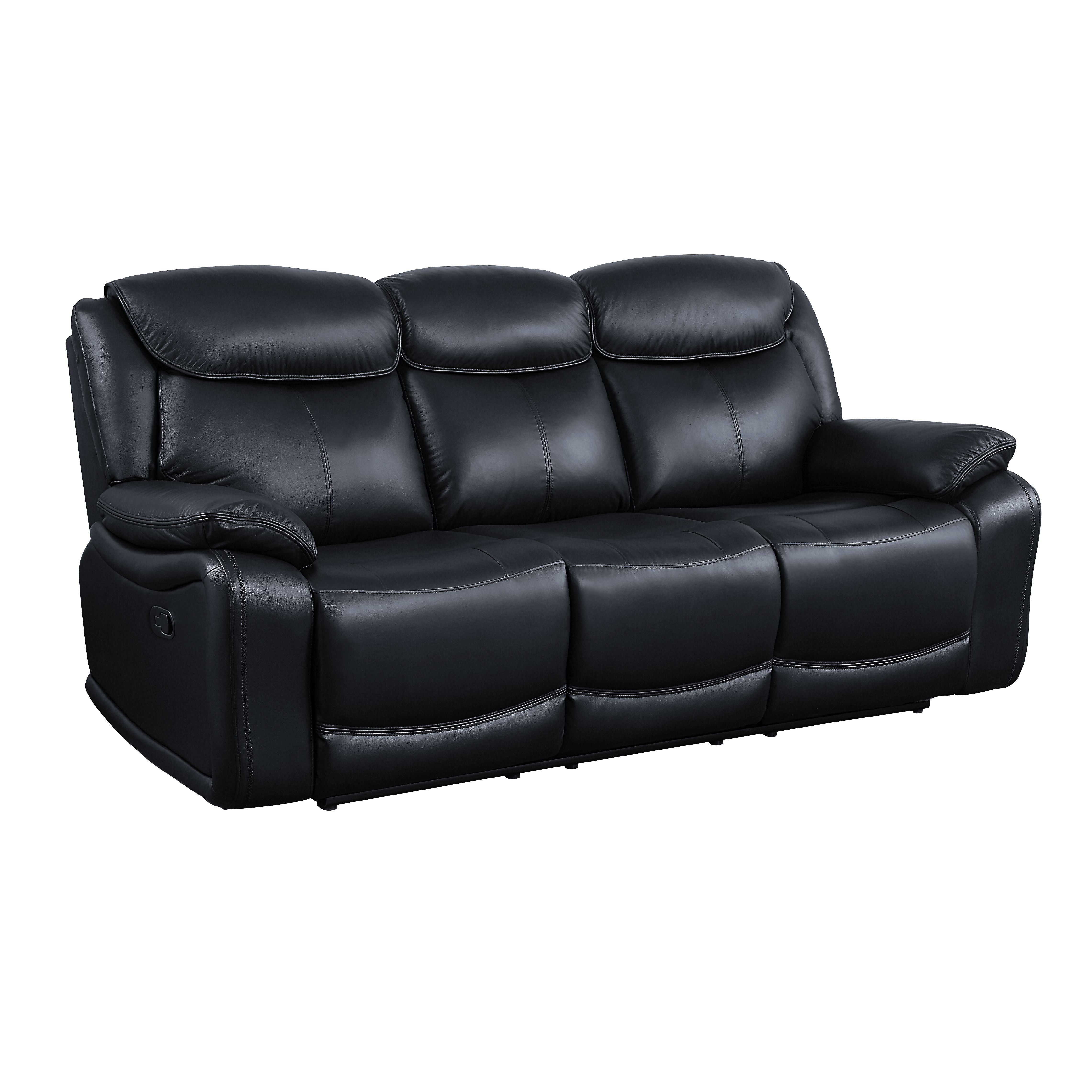 ACME Ralorel - Sofa - Black Top Grain Leather | Meri Furniture
