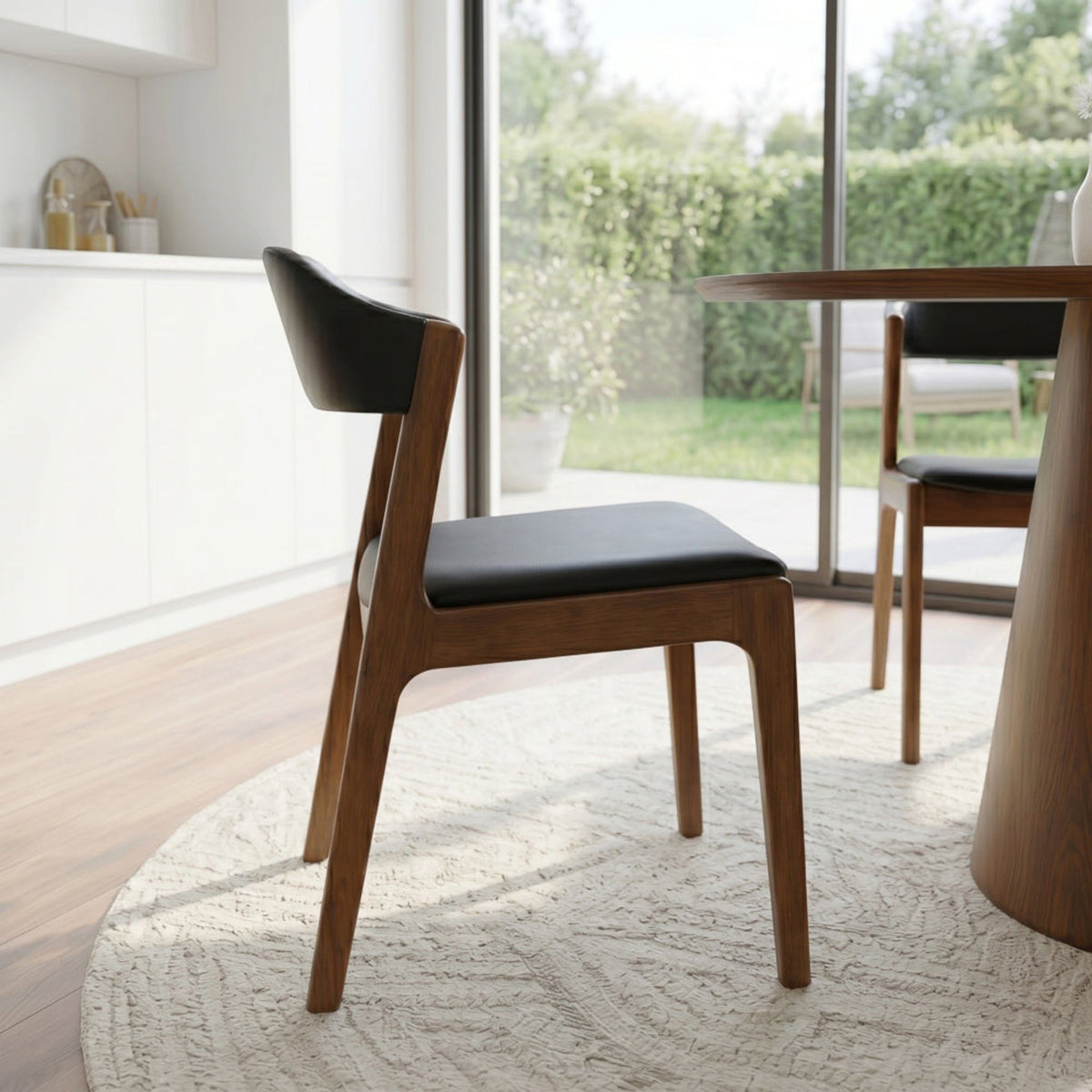 Enzo - Dining Chair (Set of 2) - Black / Brown