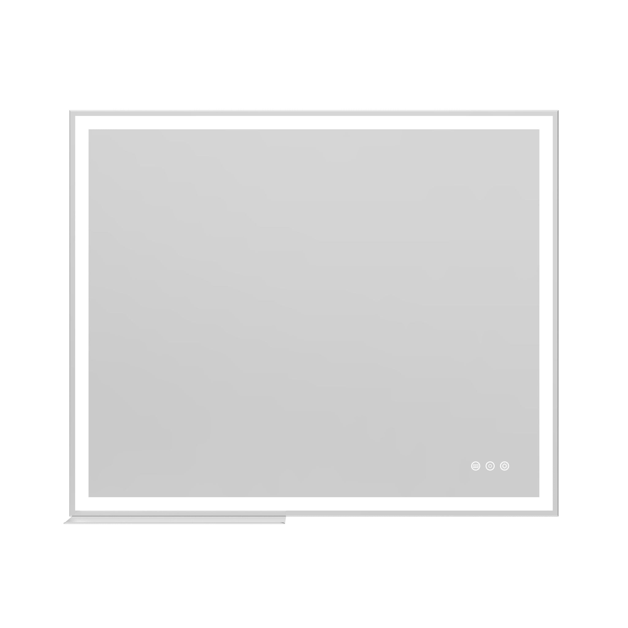 LED Bathroom Vanity Mirror Wall Mounted Adjustable White / Warm / Natural Lights Anti-Fog Touch Switch With Memory Modern Smart Large Bathroom Mirrors