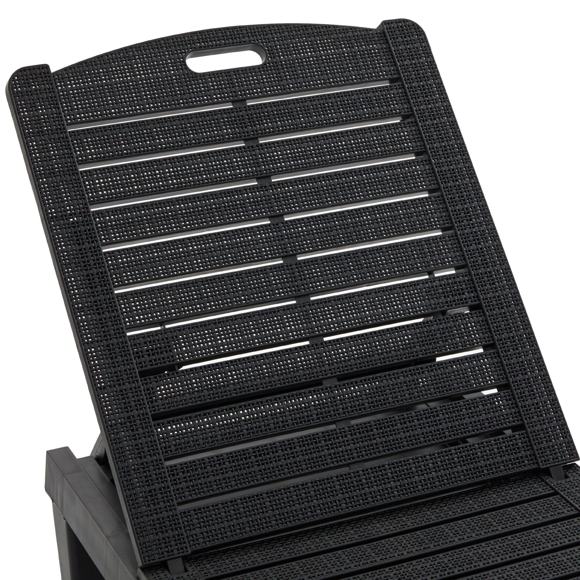 2 Piece Outdoor Chaise Lounges With Adjustable Backrest