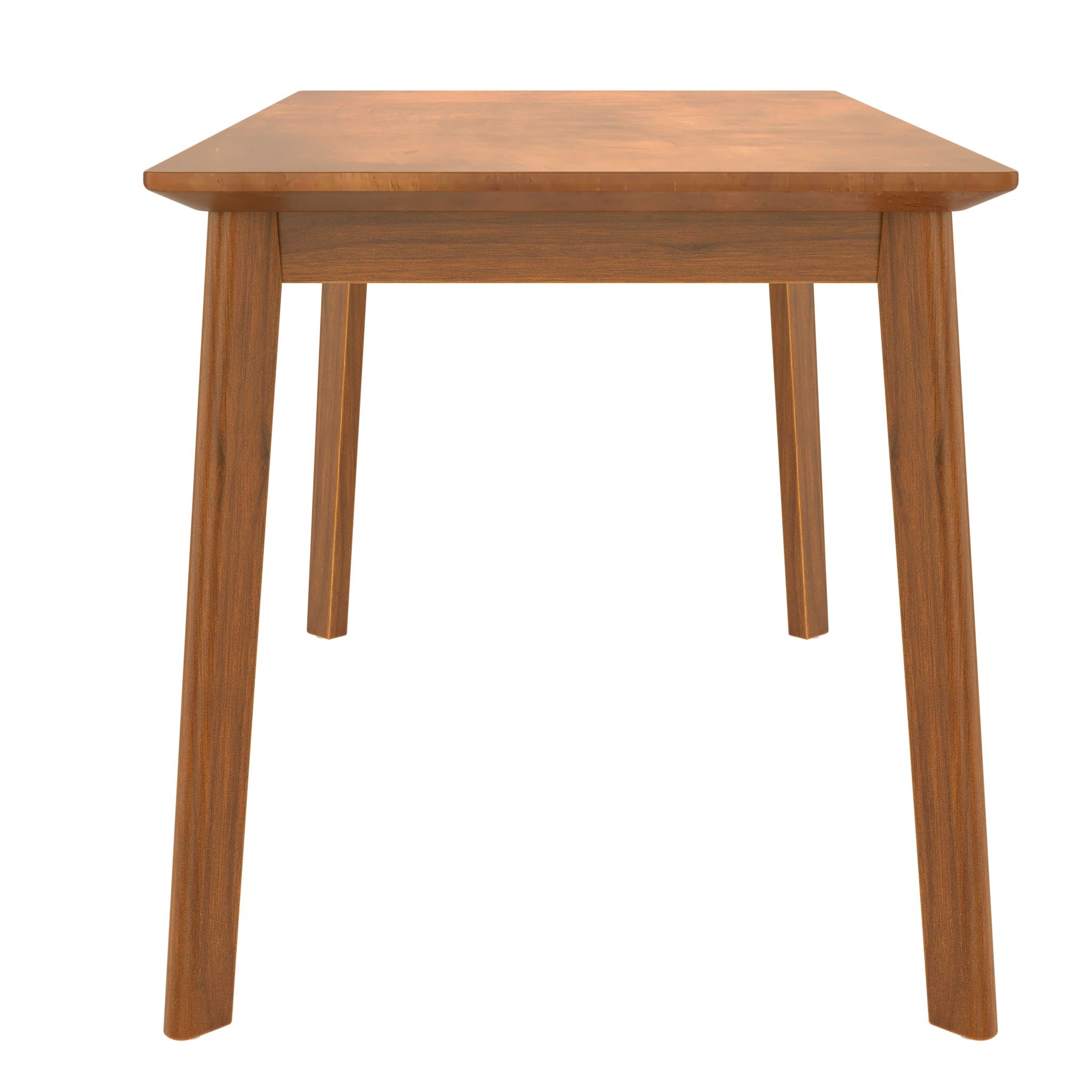 5 Pieces Rectangle Wooden Dining Table Set, Mid Century Modern Kitchen Table And 4 Upholstered Chairs For Home, Saving Space - Brown / Gray