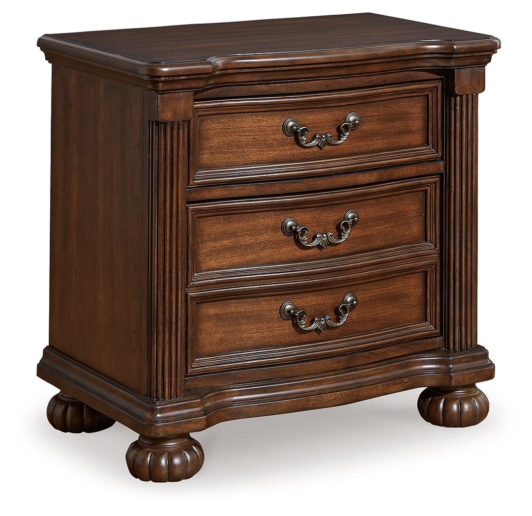 Signature Design by Ashley® Lavinton - Brown - Three Drawer Night Stand | Meri Furniture
