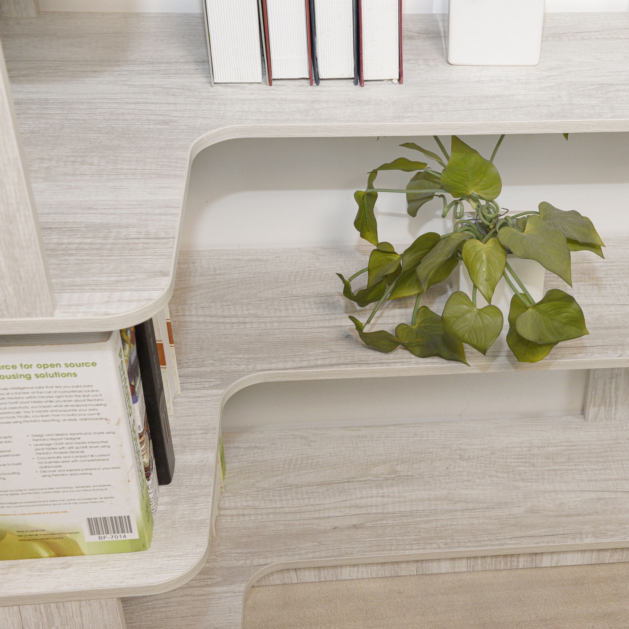 L-Shaped Corner Bookshelf